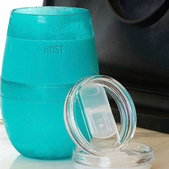 HOST Wine Freeze Replacement Lids for Tumblers - Set of 2 Clear-factory sealed - Picture 4 of 5